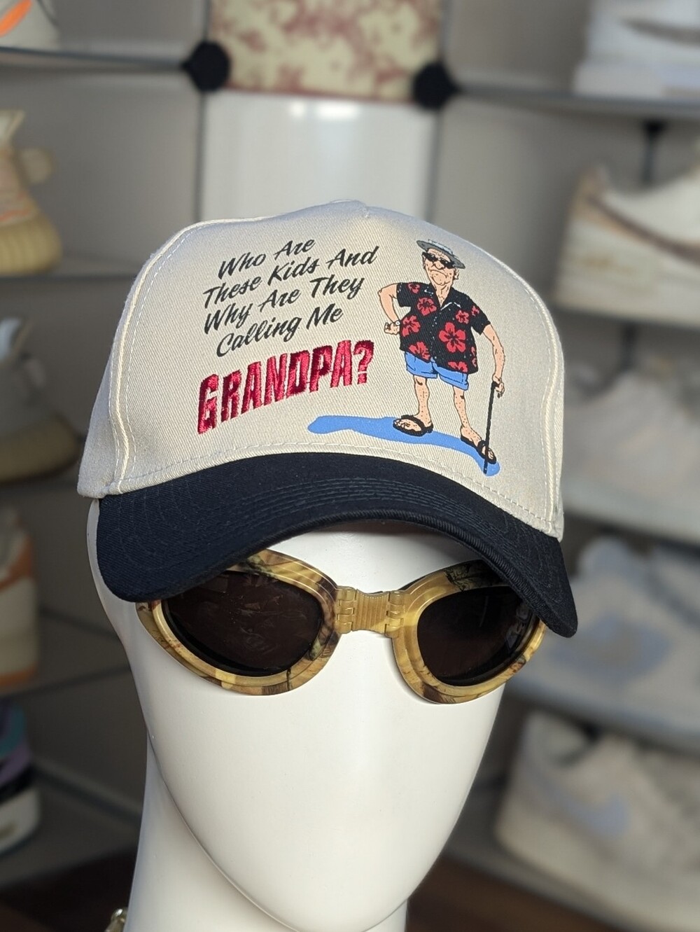 Grandpa Cartoon Vintage Hat (OS)